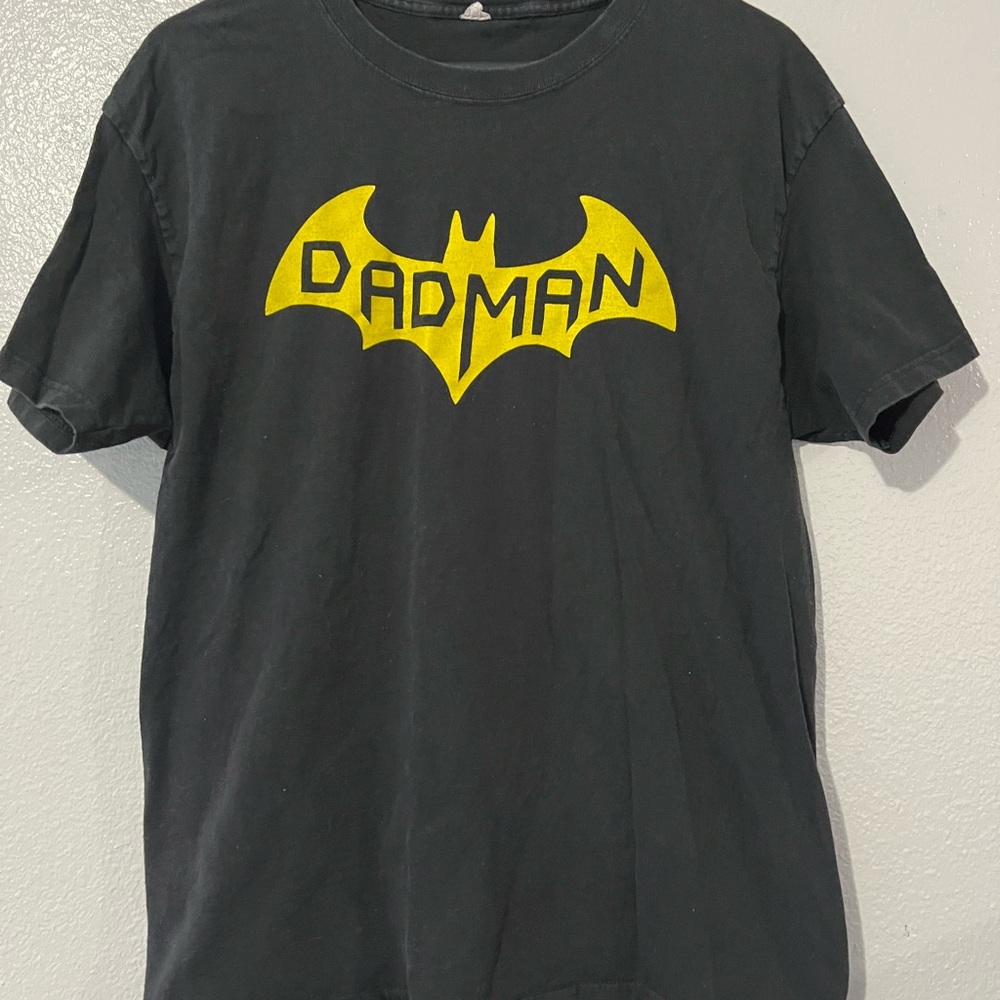 Black Graphic Dadman T-Shirt, Tee